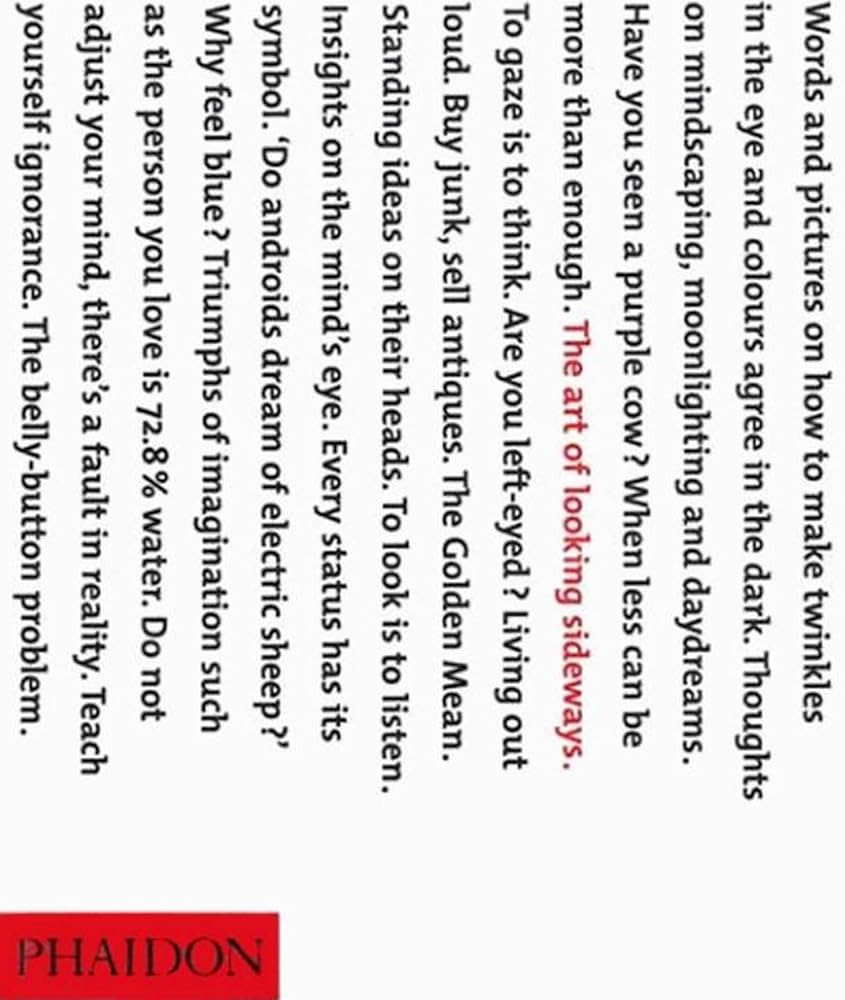 The Art of Looking Sideways book cover